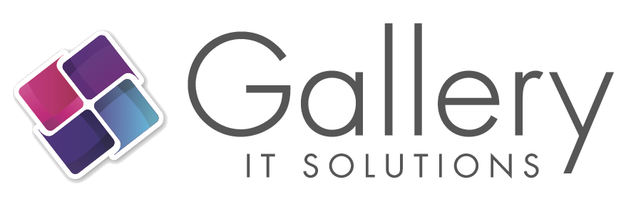 Gallery Info Technology Solutions Purple Pinwheel Logo